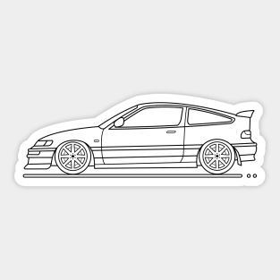 crx jdm B Sticker